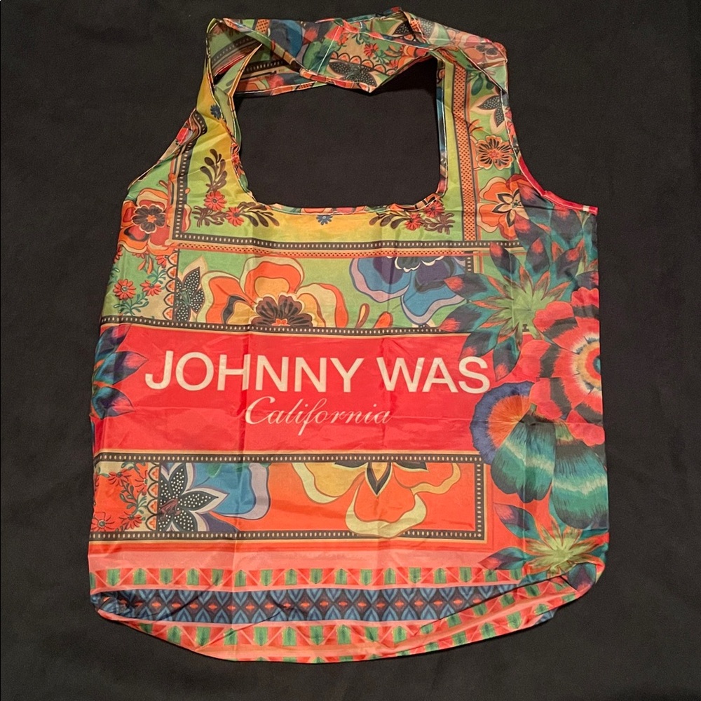 *NEW FOR FALL* Johnny Was Nylon Fold Up Tote Bag *NWT*